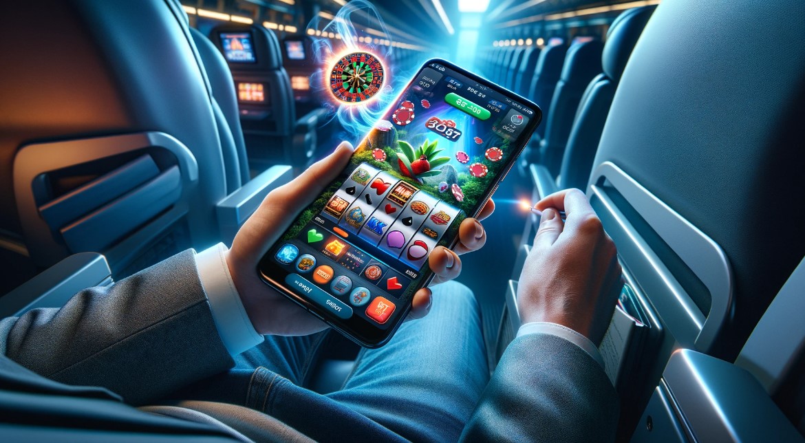 Ein Mann spielt  online Casino